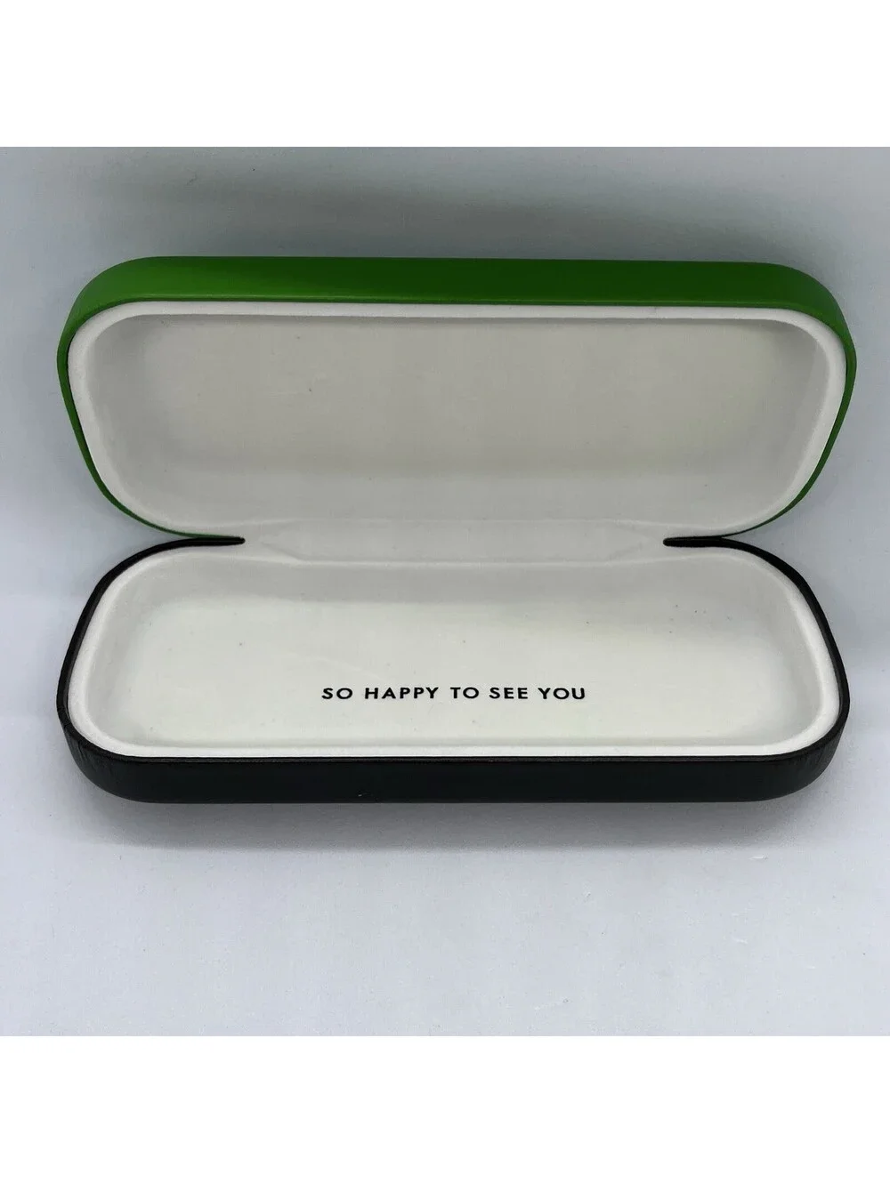 Kate Spade New York Hinged Hard Case for Glasses Green/Black